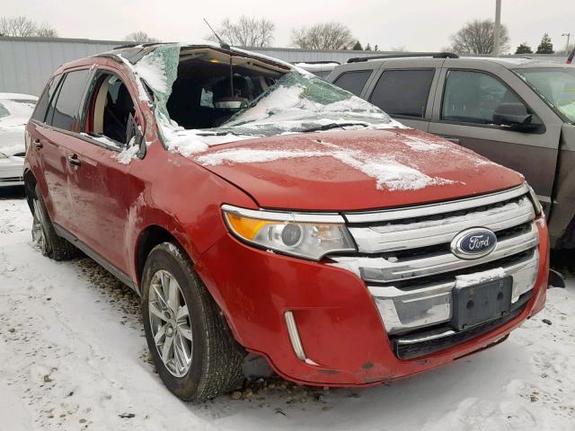 2FMDK3JC8BBA34464 - 2011 FORD EDGE SEL RED photo 1