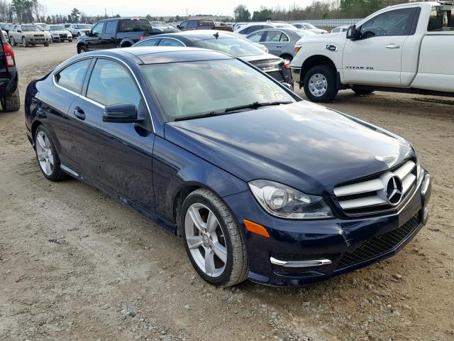 WDDGJ4HB7DG033086 - 2013 MERCEDES-BENZ C 250 BLUE photo 1