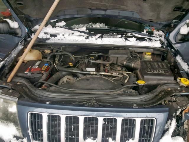 1J4GW48SX4C339955 - 2004 JEEP GRAND CHER BLUE photo 7