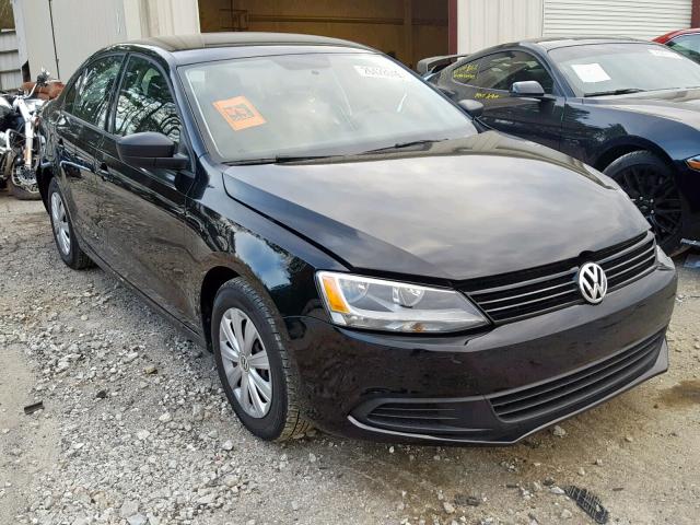 3VW2K7AJ4EM415519 - 2014 VOLKSWAGEN JETTA BASE BLACK photo 1