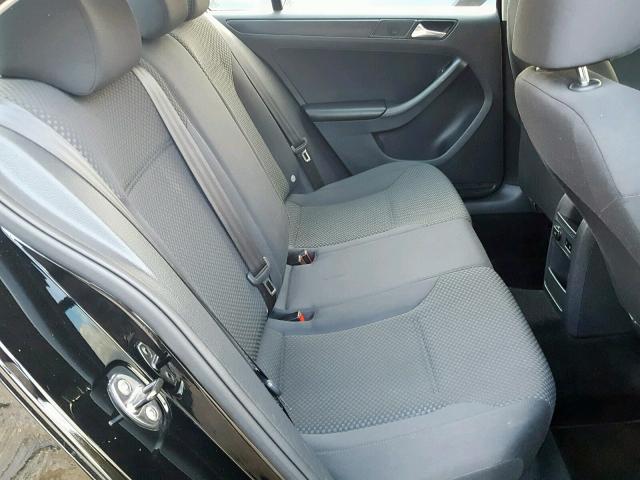 3VW2K7AJ4EM415519 - 2014 VOLKSWAGEN JETTA BASE BLACK photo 6