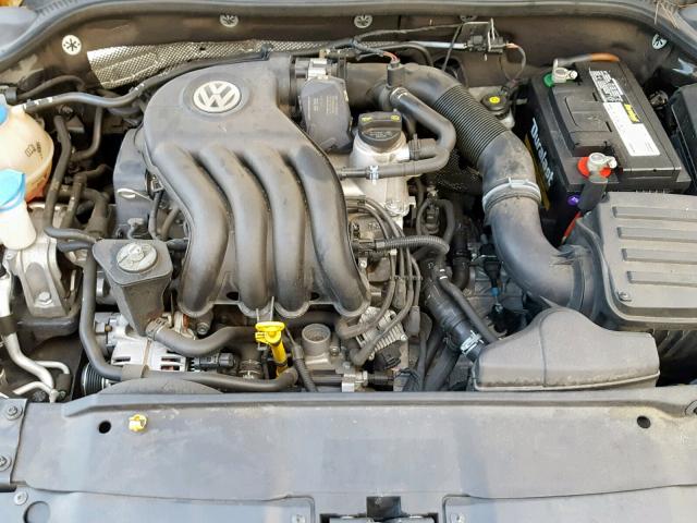 3VW2K7AJ4EM415519 - 2014 VOLKSWAGEN JETTA BASE BLACK photo 7