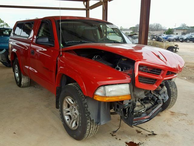 1B7FL36X12S623240 - 2002 DODGE DAKOTA SPO RED photo 1