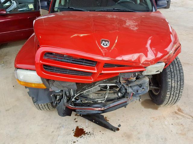 1B7FL36X12S623240 - 2002 DODGE DAKOTA SPO RED photo 7