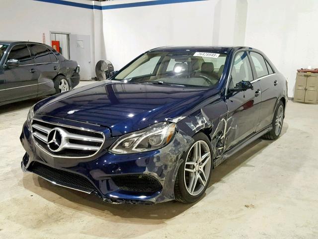 WDDHF6HB5GB273434 - 2016 MERCEDES-BENZ E 400 4MAT BLUE photo 2