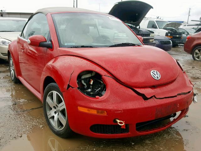 3VWPF31Y66M319697 - 2006 VOLKSWAGEN NEW BEETLE წითელი ფოტო 1
