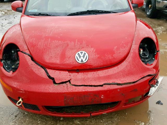 3VWPF31Y66M319697 - 2006 VOLKSWAGEN NEW BEETLE წითელი ფოტო 9