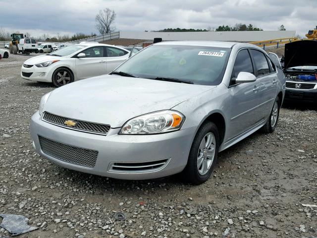 2G1WA5E3XF1148704 - 2015 CHEVROLET IMPALA LIM SILVER photo 2