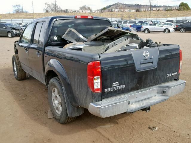 1N6AD07W78C421062 - 2008 NISSAN FRONTIER C BLACK photo 3