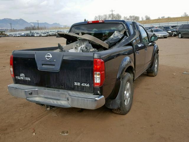 1N6AD07W78C421062 - 2008 NISSAN FRONTIER C BLACK photo 4