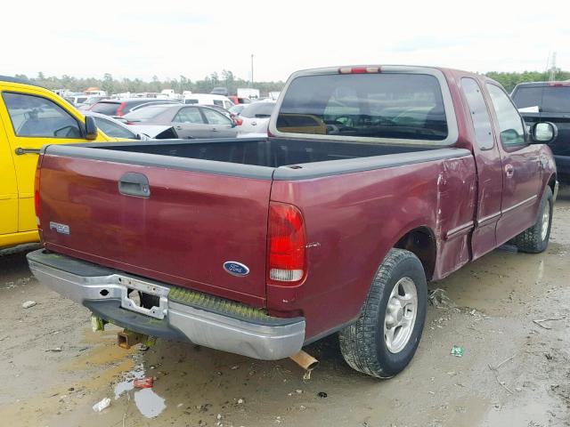 1FTZX17WXWKB63416 - 1998 FORD F150 BURGUNDY photo 4