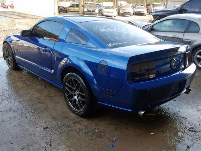 1ZVHT82H785149383 - 2008 FORD MUSTANG GT BLUE photo 3