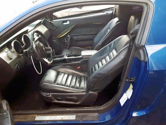 1ZVHT82H785149383 - 2008 FORD MUSTANG GT BLUE photo 5