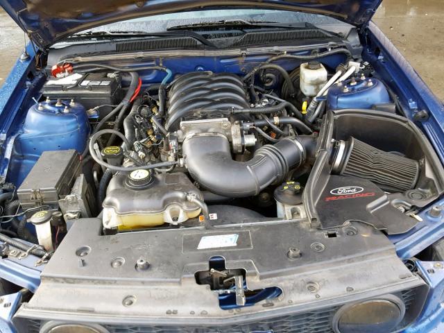 1ZVHT82H785149383 - 2008 FORD MUSTANG GT BLUE photo 7