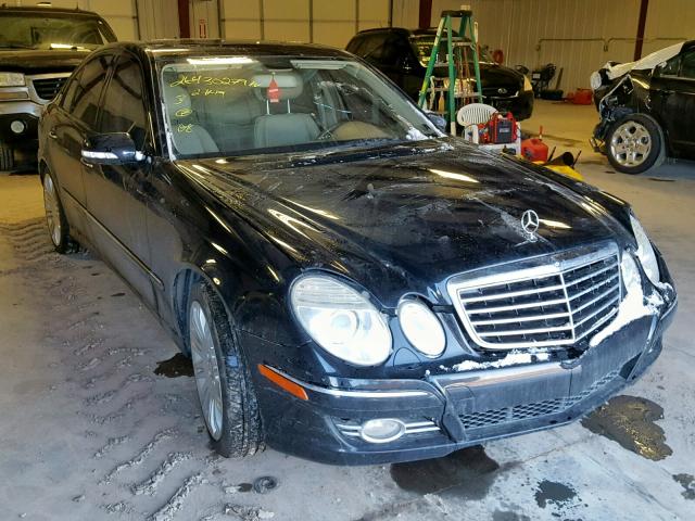 WDBUF56X48B206499 - 2008 MERCEDES-BENZ E 350 BLACK photo 1