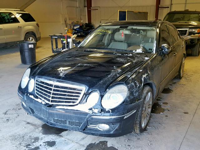 WDBUF56X48B206499 - 2008 MERCEDES-BENZ E 350 BLACK photo 2