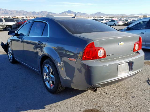 1G1ZH57B784294594 - 2008 CHEVROLET MALIBU 1LT CHARCOAL photo 3