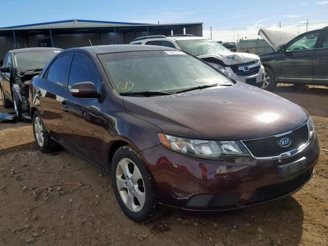 KNAFU4A26A5117833 - 2010 KIA FORTE EX BURGUNDY photo 1