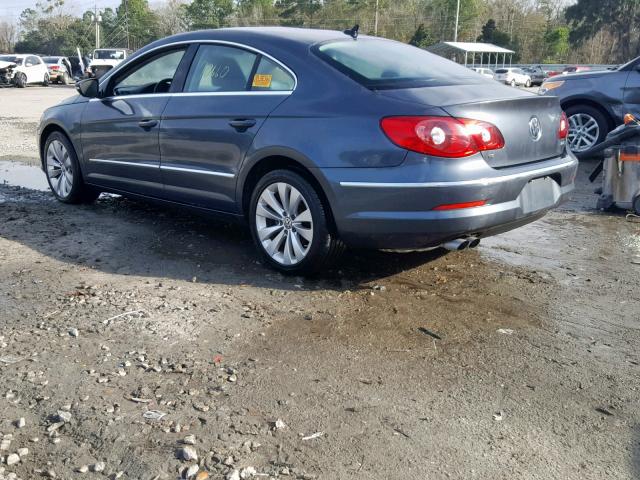 WVWMP7AN8AE566542 - 2010 VOLKSWAGEN CC SPORT GRAY photo 3