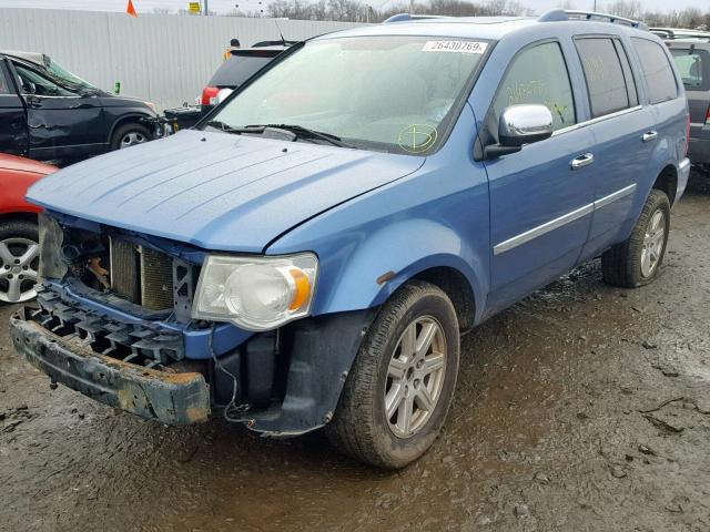 1A8HW58P87F520463 - 2007 CHRYSLER ASPEN LIMI BLUE photo 2