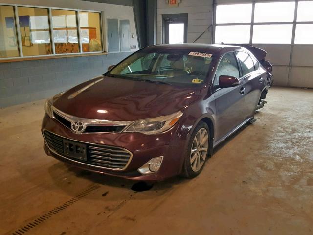 4T1BK1EB9EU110530 - 2014 TOYOTA AVALON BAS MAROON photo 2