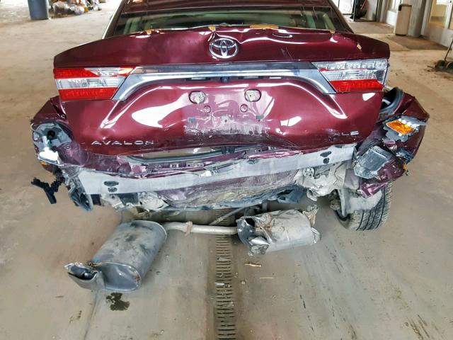 4T1BK1EB9EU110530 - 2014 TOYOTA AVALON BAS MAROON photo 9