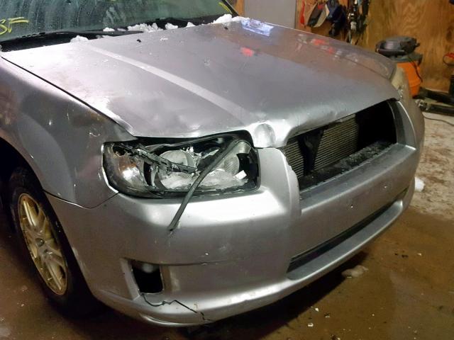 JF1SG66658G707767 - 2008 SUBARU FORESTER S SILVER photo 9