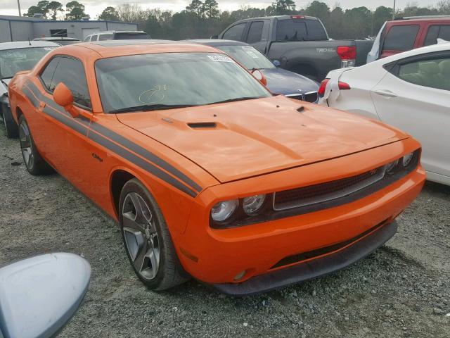 2C3CDYBT9CH253460 - 2012 DODGE CHALLENGER ORANGE photo 1