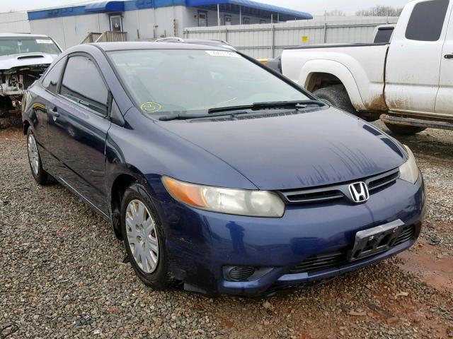 2HGFG122X7H523351 - 2007 HONDA CIVIC DX BLUE photo 1