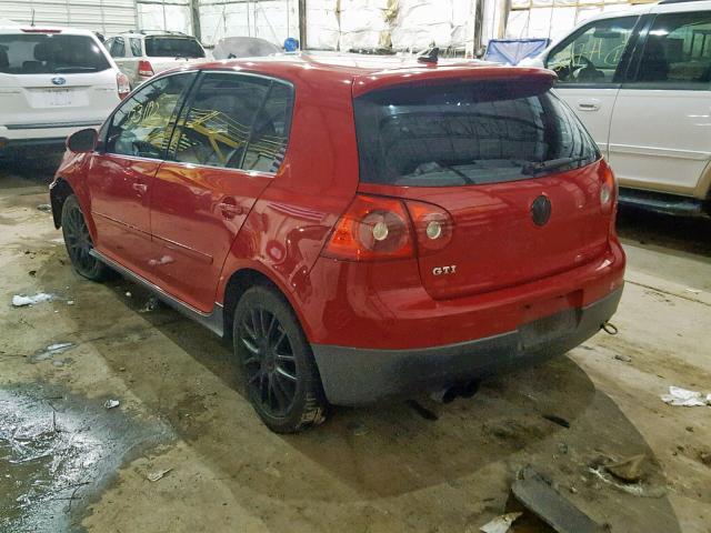 WVWHV71K17W028135 - 2007 VOLKSWAGEN NEW GTI RED photo 3