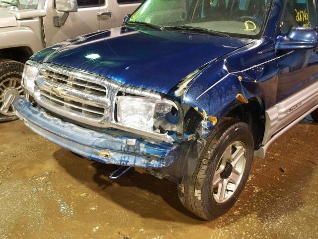 2CNBJ634126927313 - 2002 CHEVROLET TRACKER LT BLUE photo 9