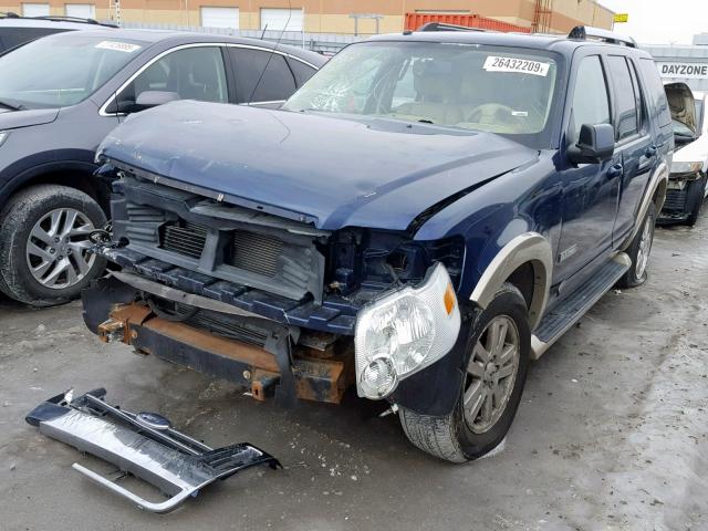 1FMEU74E47UB39491 - 2007 FORD EXPLORER E BLUE photo 2