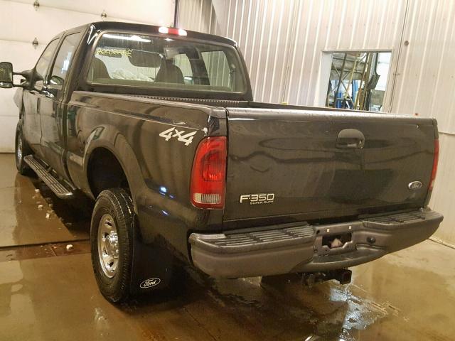 1FTSW31S23ED26690 - 2003 FORD F350 SRW S BLACK photo 3