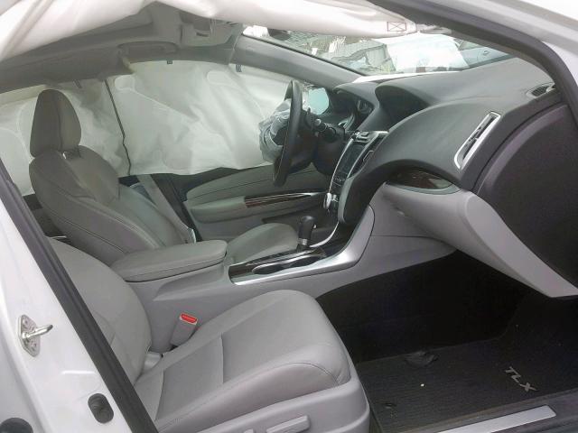 19UUB1F5XFA000466 - 2015 ACURA TLX TECH WHITE photo 5