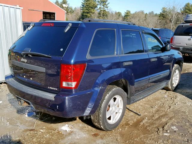 1J4HR48N75C574093 - 2005 JEEP GRAND CHER BLUE photo 4