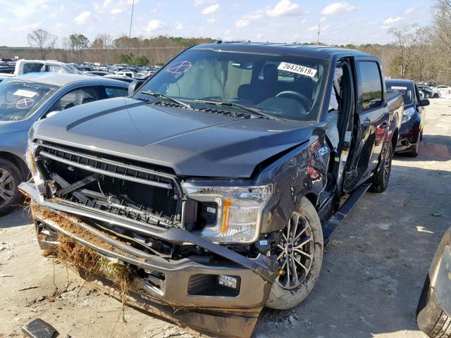 1FTEW1CPXJKD77587 - 2018 FORD F150 SUPER GRAY photo 2
