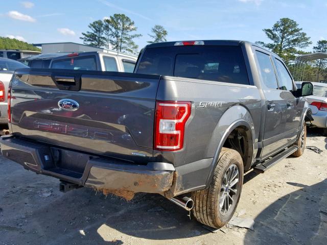 1FTEW1CPXJKD77587 - 2018 FORD F150 SUPER GRAY photo 4