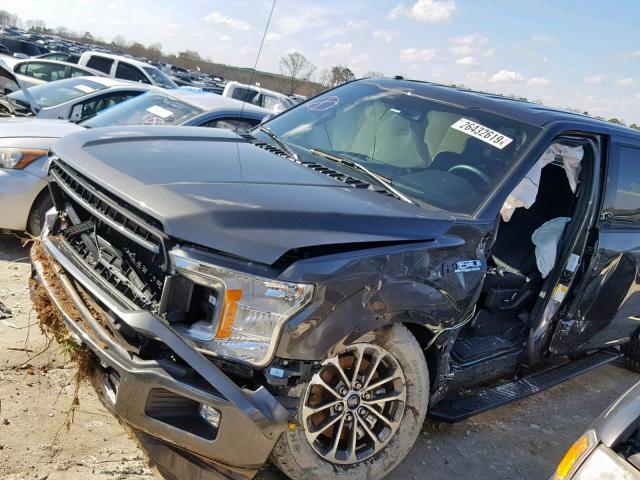 1FTEW1CPXJKD77587 - 2018 FORD F150 SUPER GRAY photo 9