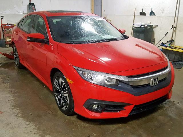 2HGFC1F37HH659307 - 2017 HONDA CIVIC EX RED photo 1