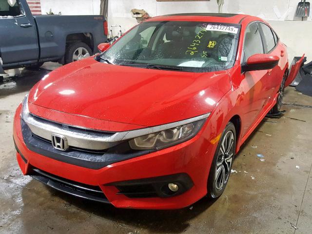 2HGFC1F37HH659307 - 2017 HONDA CIVIC EX RED photo 2
