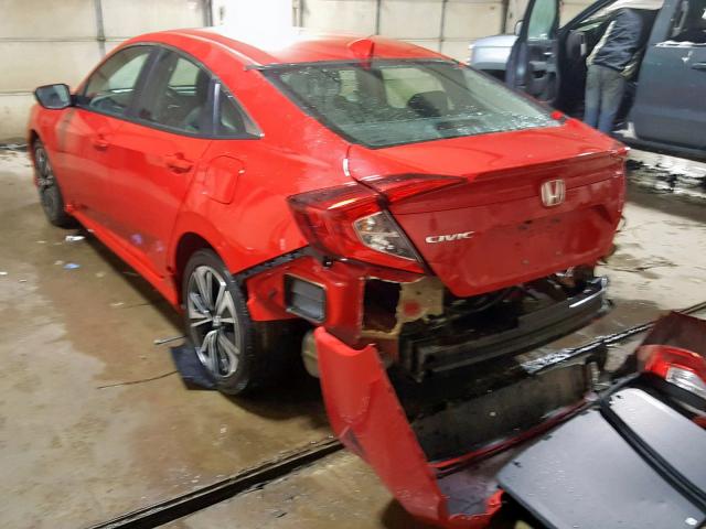 2HGFC1F37HH659307 - 2017 HONDA CIVIC EX RED photo 3