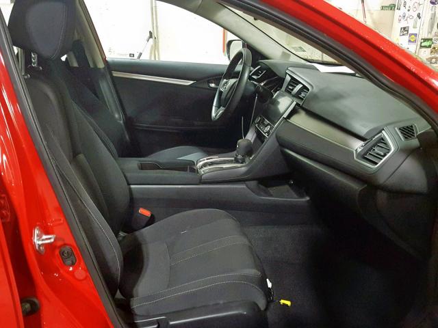 2HGFC1F37HH659307 - 2017 HONDA CIVIC EX RED photo 5