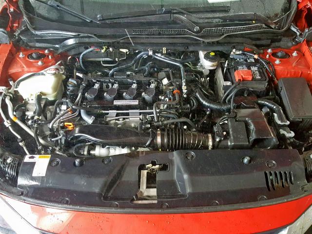2HGFC1F37HH659307 - 2017 HONDA CIVIC EX RED photo 7