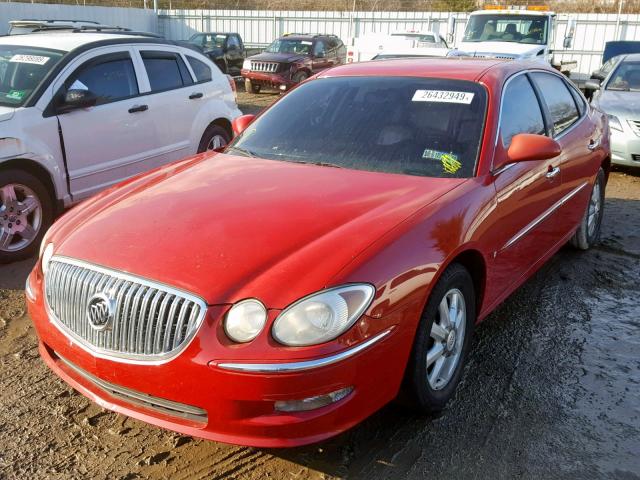 2G4WD582881187002 - 2008 BUICK LACROSSE C RED photo 2