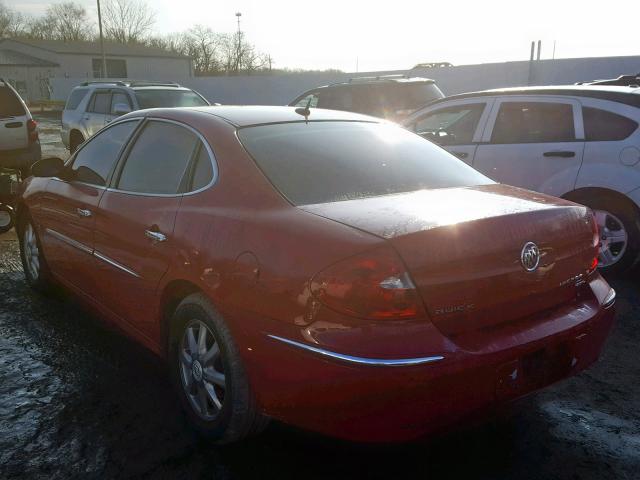 2G4WD582881187002 - 2008 BUICK LACROSSE C RED photo 3