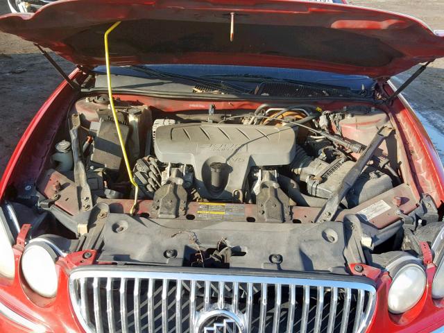 2G4WD582881187002 - 2008 BUICK LACROSSE C RED photo 7