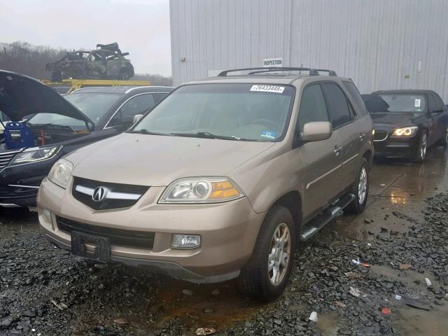 2HNYD18804H511551 - 2004 ACURA MDX TOURIN GOLD photo 2