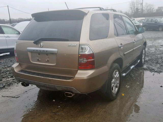 2HNYD18804H511551 - 2004 ACURA MDX TOURIN GOLD photo 4