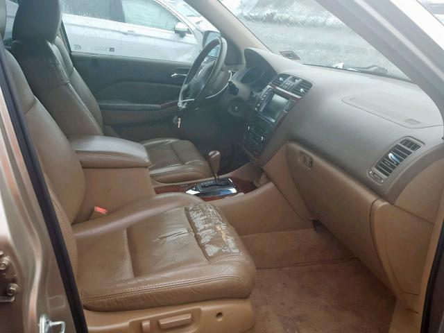 2HNYD18804H511551 - 2004 ACURA MDX TOURIN GOLD photo 5