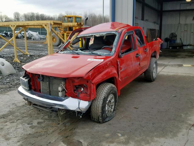 1GCDT136258138131 - 2005 CHEVROLET COLORADO RED photo 2